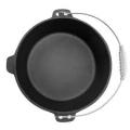 cast iron 3-leg camping dutch oven pot